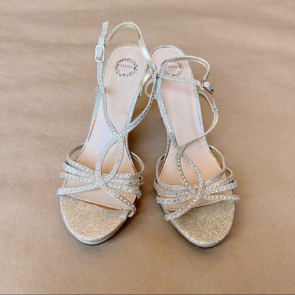 I.Miller Beautiful Shoes Silver Rhinestone Heels Size 11